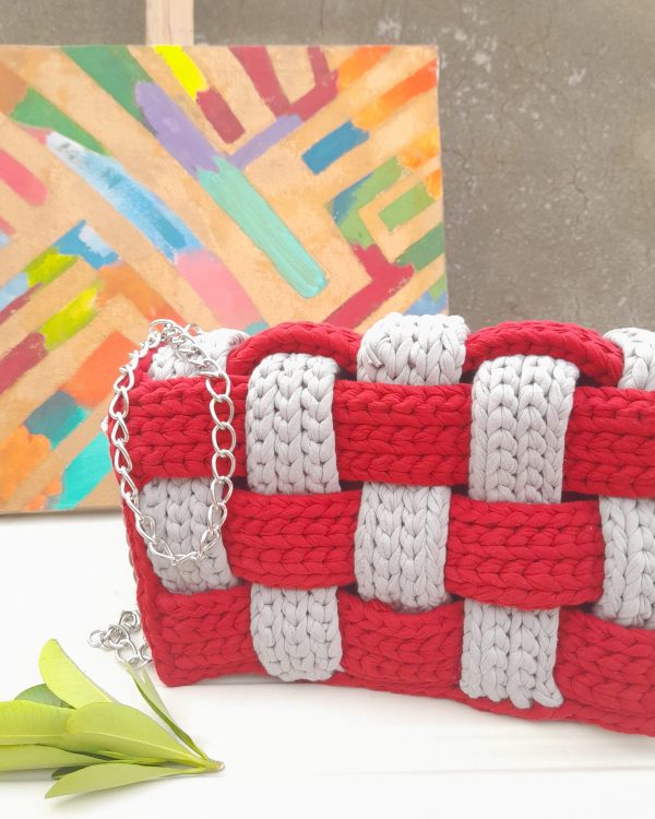 Checkered Weave Bag