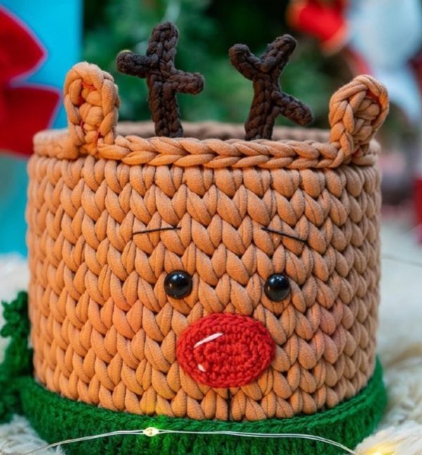 Toy Basket - Reindeer