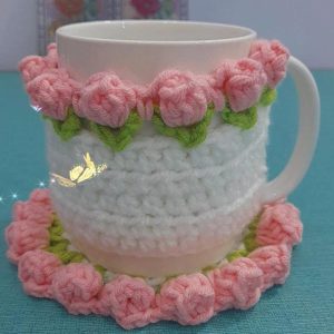 Floral Mug Cozy & Coaster Set