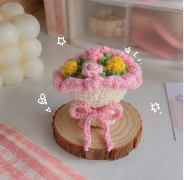 Mini Flower Bouquet Ring Holder