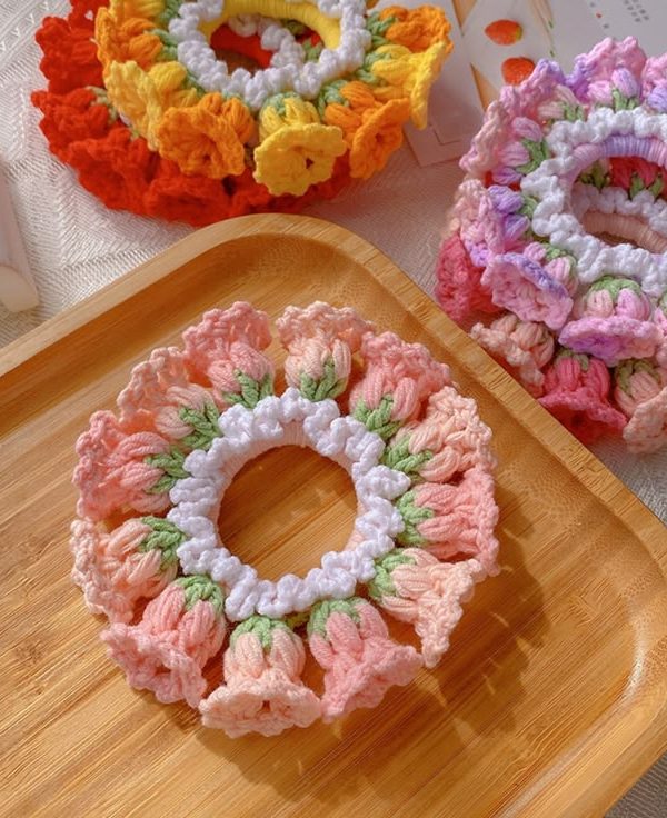 Floral Scrunchies