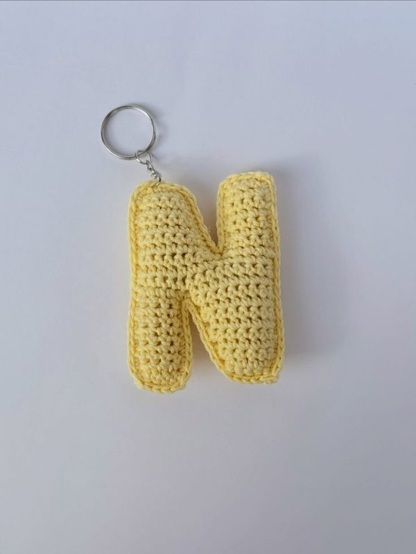 Crochet Alphabet Keychain